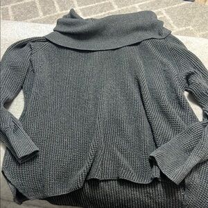 Women's Gray Turtleneck Sweater